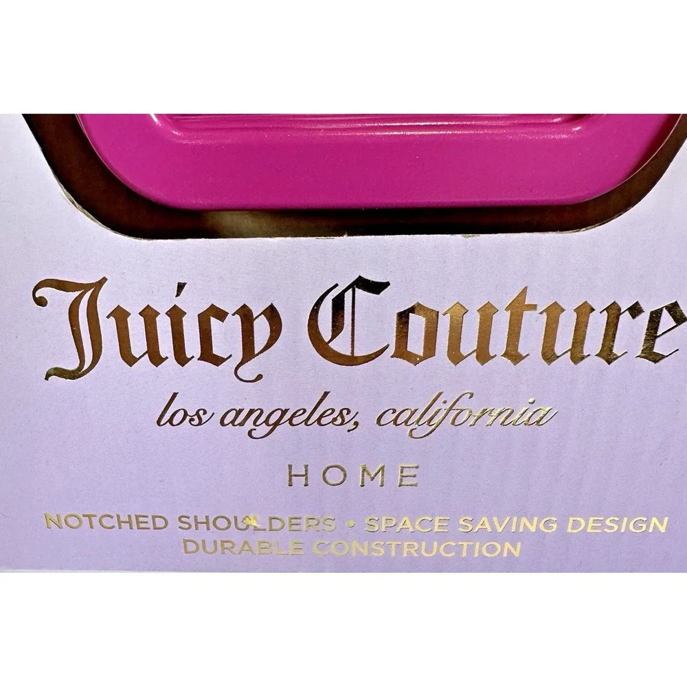 Juicy Couture Home Pink Crown Clothes Hangers 20 Count 2 Packs of 10 New